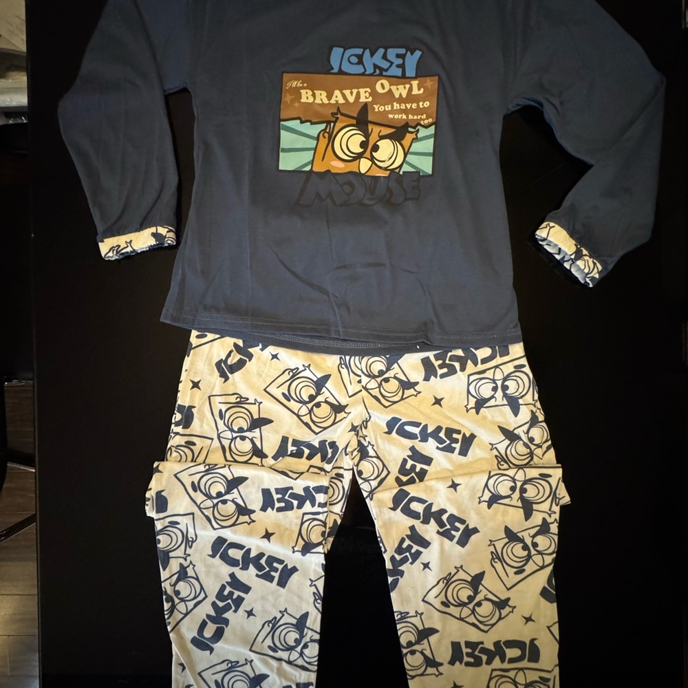 Kids Blue and Cream Pajamas